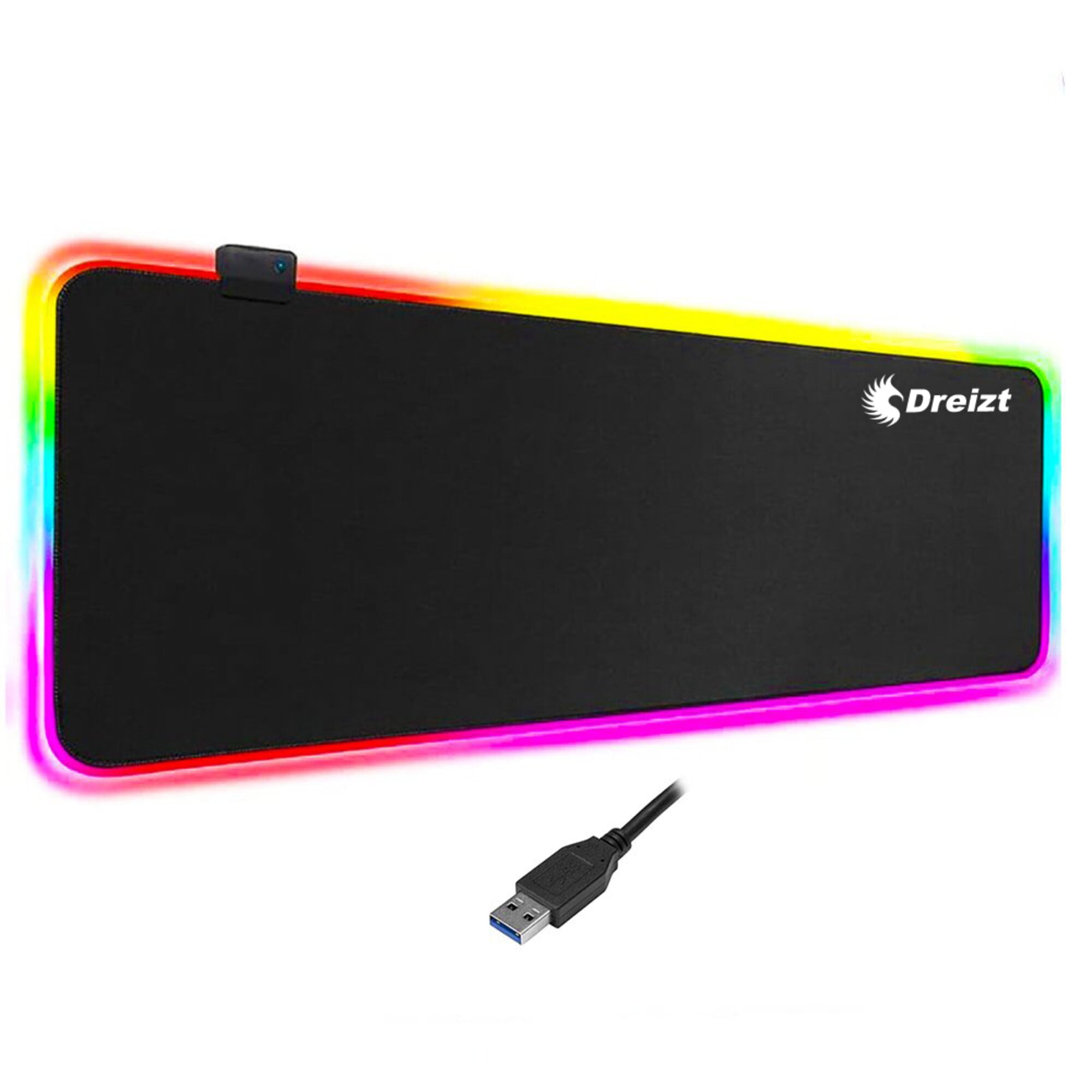 Combo Mouse Gamer Dreizt RGB Mate + Mousepad Gamer RGB + Soporte para Celular de Aluminio Dreizt