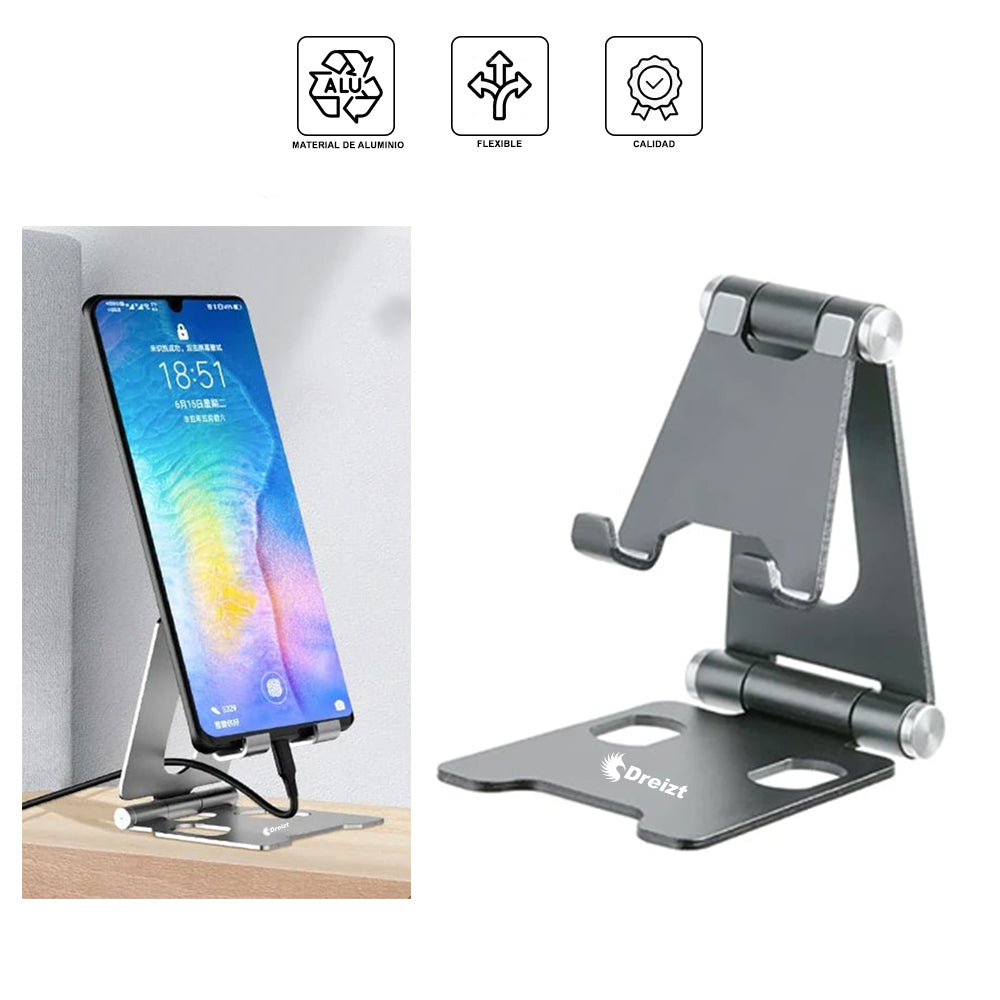 Combo Mouse Gamer Dreizt RGB Mate + Mousepad Gamer RGB + Soporte para Celular de Aluminio Dreizt