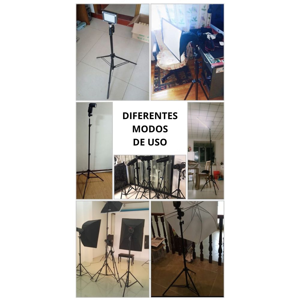 Tripode parante 2,10 Metros regulable para Camara foto video TIKTOK