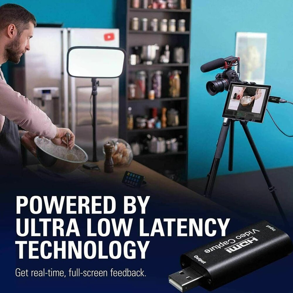 Capturador de Video HDMI USB 4K Transmisiones Profesionales