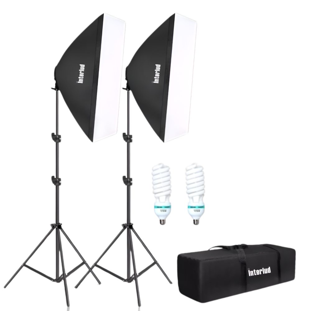 Kit de Iluminación Soft Box FYI260011 Interlud