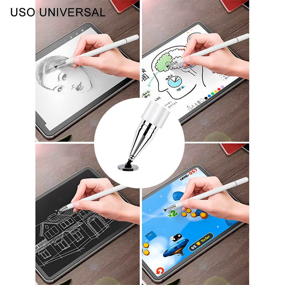Lápiz Universal Capacitivo para Apple/IPhone/IPad Alta Sensibilidad y Punta Fina con Tapa Magnética