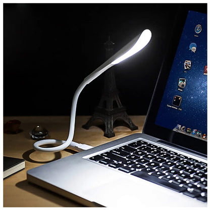 Lámpara de lectura USB LED flexible para laptop Dreizt Blanco ADC210021