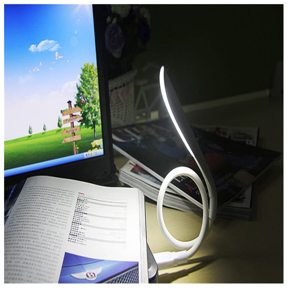 Lámpara de lectura USB LED flexible para laptop Dreizt Negro ADC210025