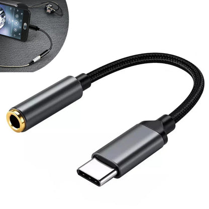 Cable Adaptador Audífono Tipo C A Auxiliar