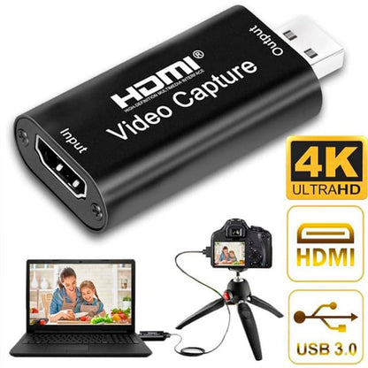 Capturador de Video HDMI USB 4K Transmisiones Profesionales