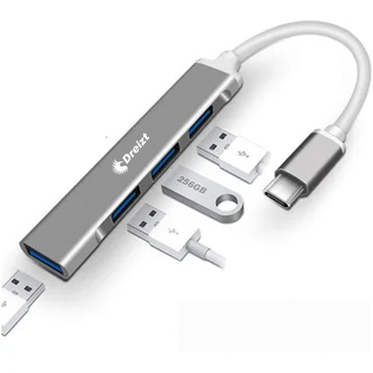 Multipuerto Entrada Adaptador Hub Usb de Alta Velocidad Tipo C Dreizt
