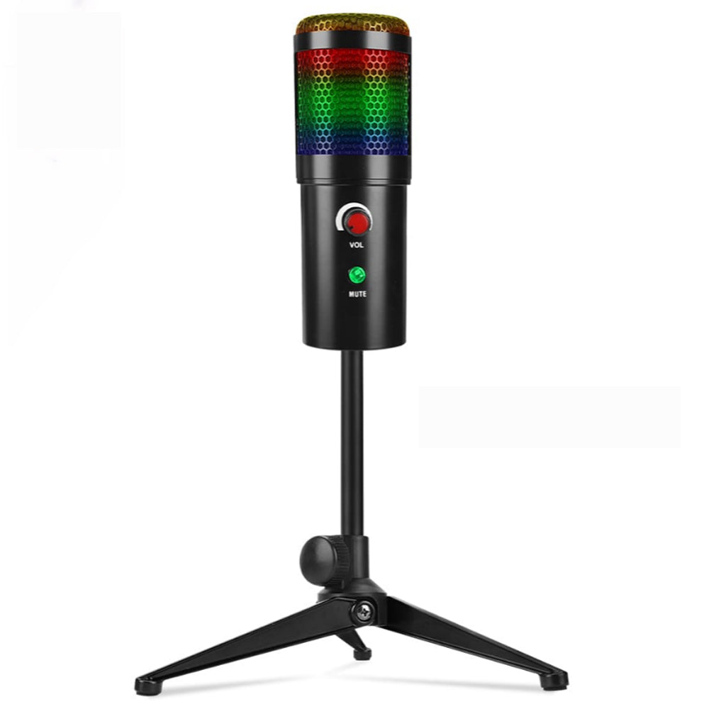 Micrófono Gamer de Escritorio con Luces RGB Calidad de Estudio